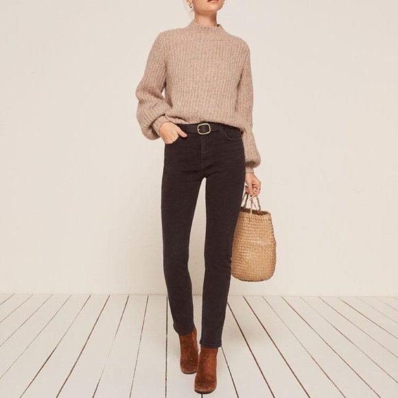 Reformation High-Waist Hepburn Skinny Jeans - 27 Petite - Picture 1 of 6